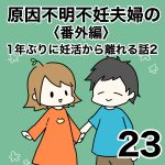 【23】番外編　1年ぶりに妊活から離れる話②