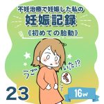 【23】妊娠記録編　初めての胎動